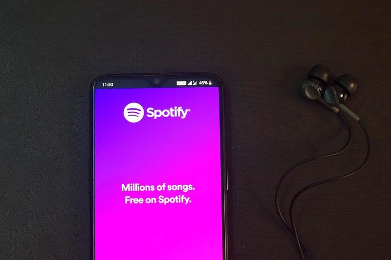 Spotify SAAS Marketing Screen on a Phone