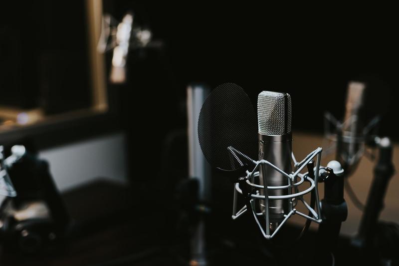 Microphone in a Recording Studio