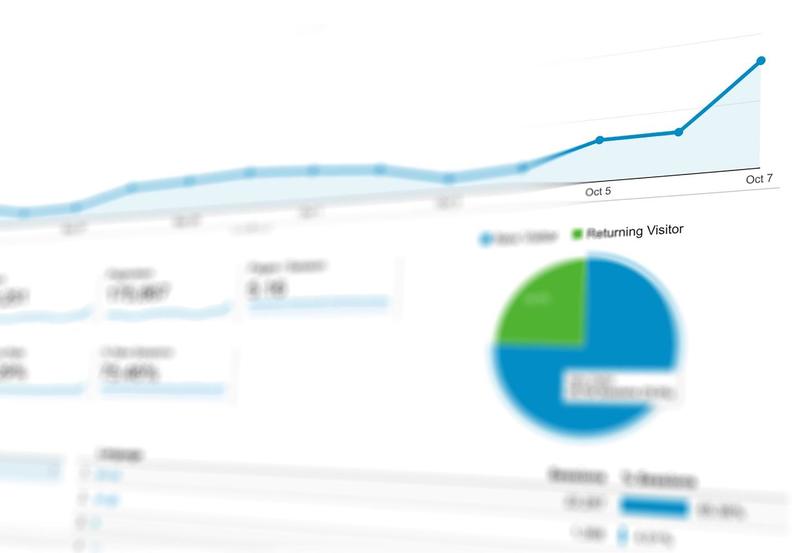 Photo of a Googles Analytics Dashboard With a Blue Graph