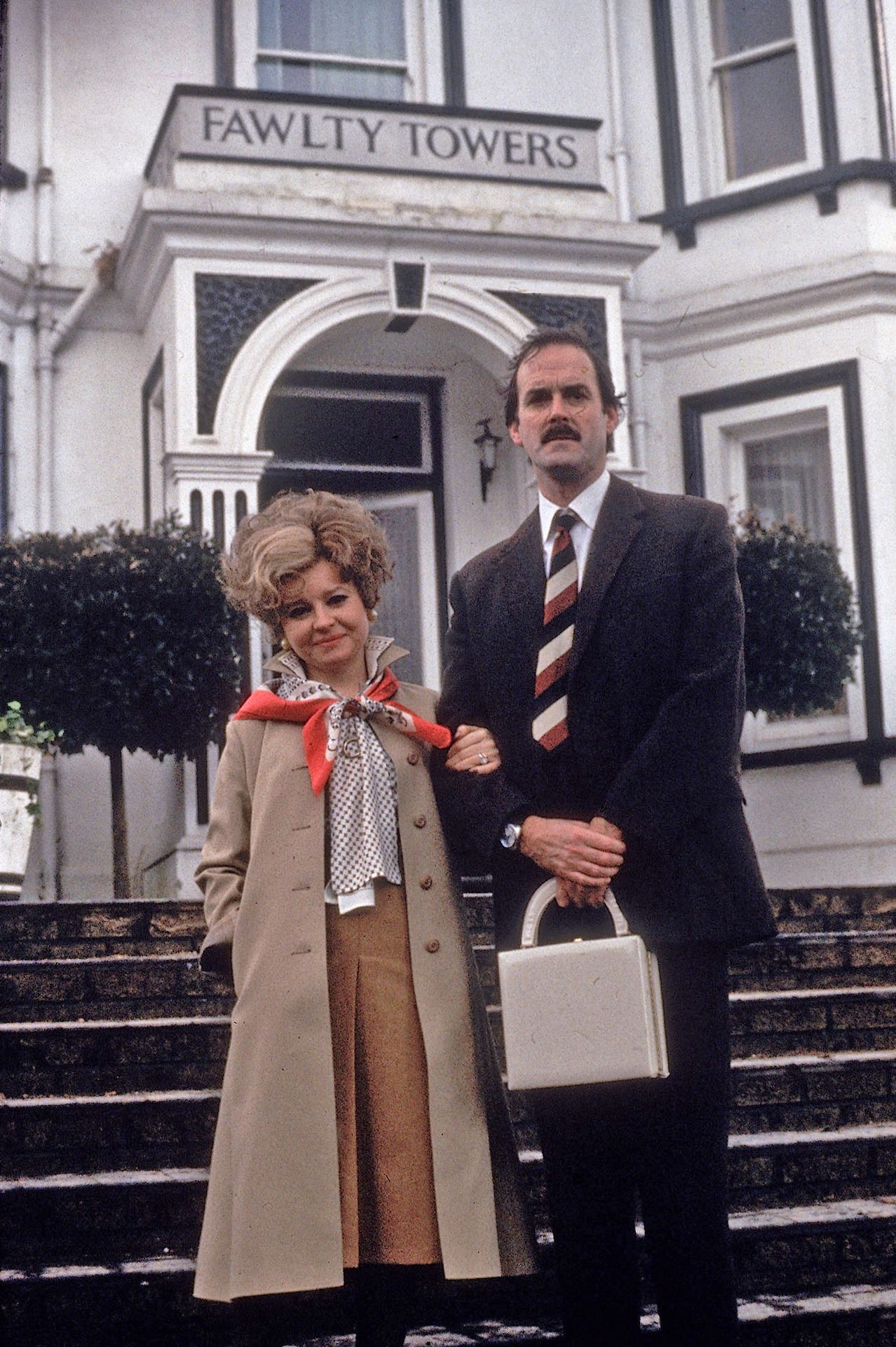 Couple Standing Outside Their Hotel