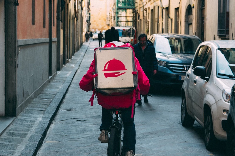 Delivery Driver on Bike