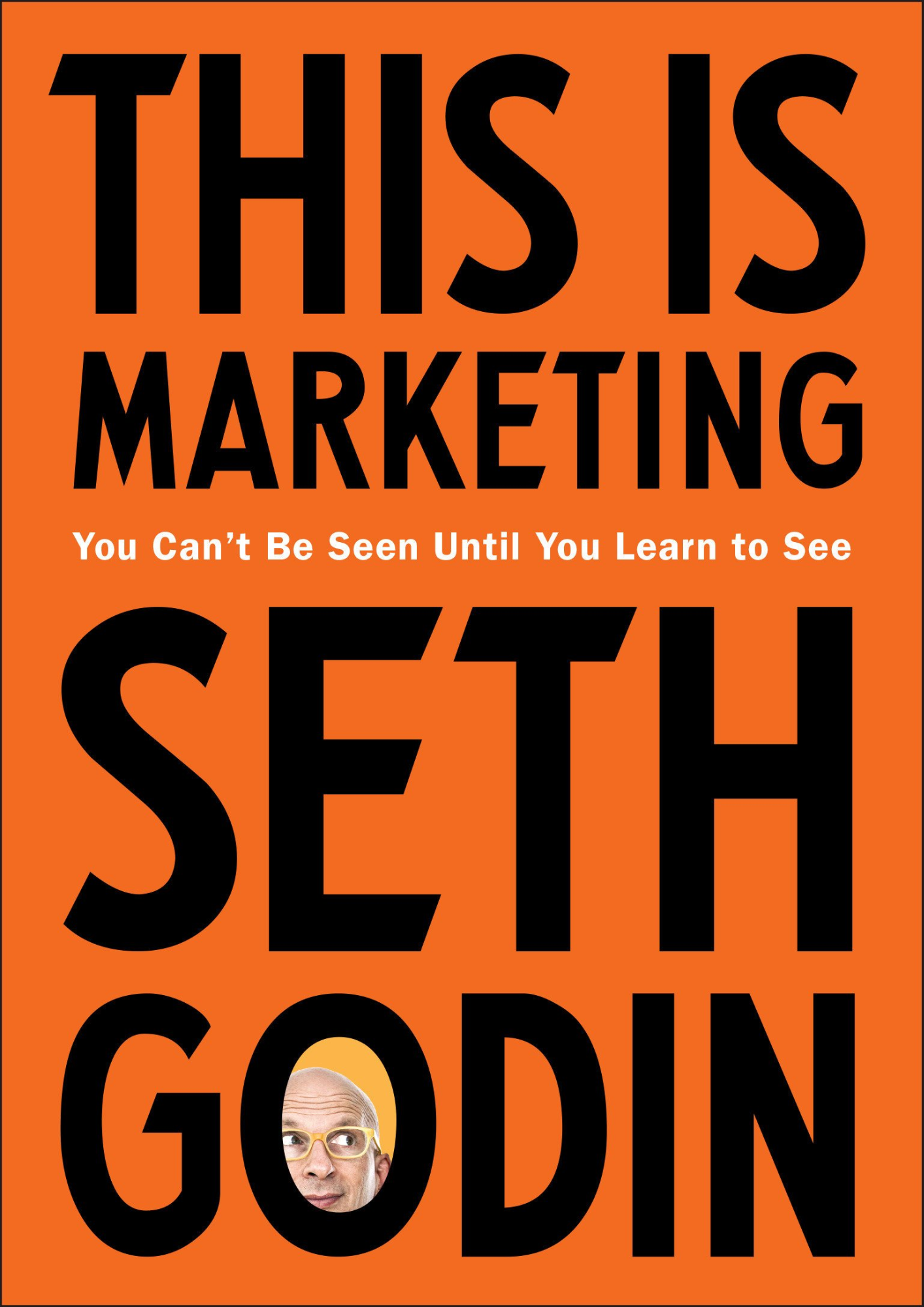 This is Marketing: You Can’t Be Seen Until You Learn to See orange book cover