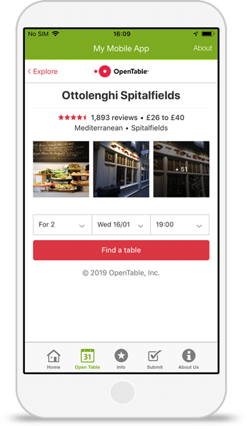 OpenTable-Integration