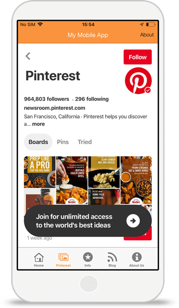 Pinterest-Integration