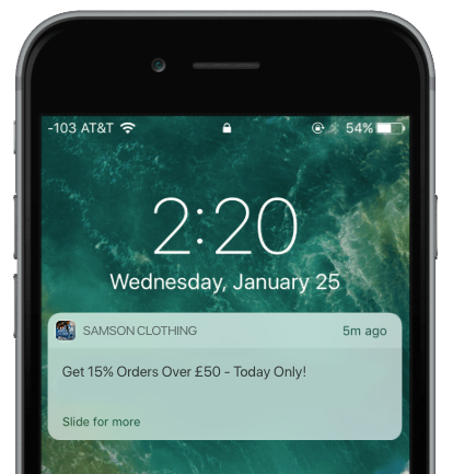 Push Notification Retail App