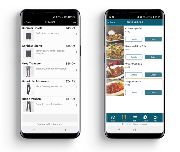 Retail and Food Apps