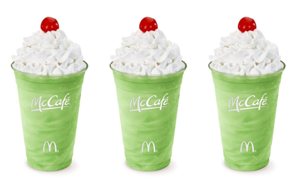 St Patricks Day Marketing MCDONALDS Drinks