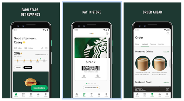 starbucks order ahead app