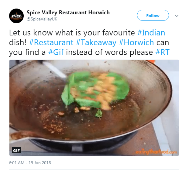 Encouraging Interaction on Takeaway Twitter