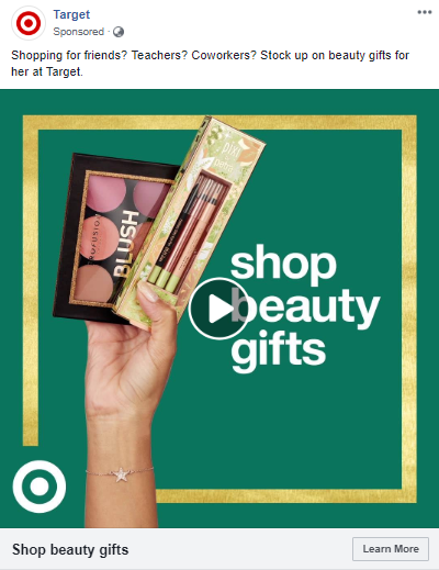 Target Advert Beauty Products