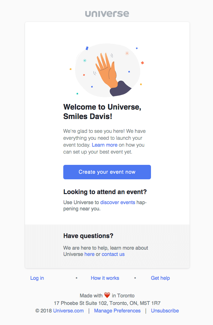 Universe Email